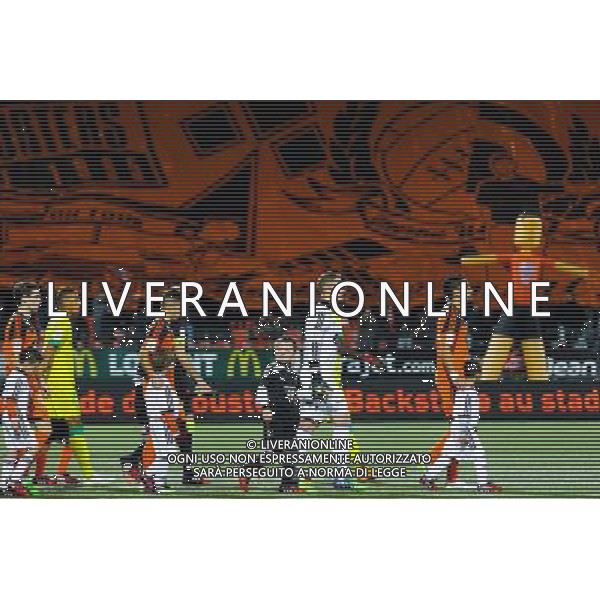 Presentation des equipes avant match / tifo supporters Lorient - 20.12.2014 - Lorient / Nantes - 19eme journee de Ligue 1 - Photo : Vincent Michel / Icon Sport /Agenzia Aldo Liverani sas - ITALY ONLY - EDITORIAL USE ONLY
