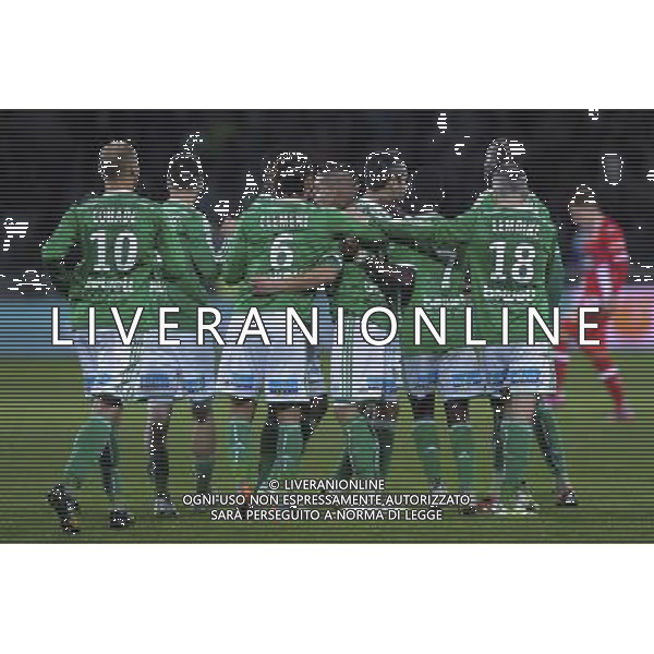 JOIE DE Romain HAMOUMA - 21.12.2014 - Saint Etienne / Evian Thonon - 19eme journee de Ligue 1 Photo : Jean Paul Thomas / Icon Sport AG ALDO LIVERANI SAS ONLY ITALY