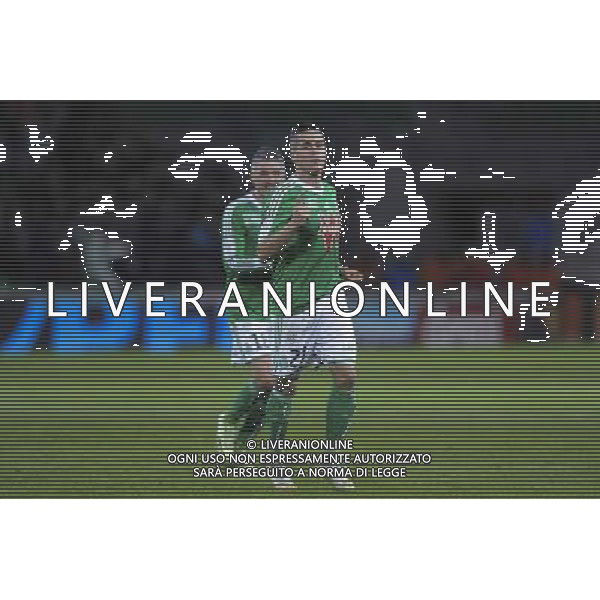JOIE DE Romain HAMOUMA - 21.12.2014 - Saint Etienne / Evian Thonon - 19eme journee de Ligue 1 Photo : Jean Paul Thomas / Icon Sport AG ALDO LIVERANI SAS ONLY ITALY