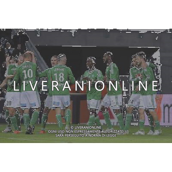 JOIE DE SAINT ETIENNE - 21.12.2014 - Saint Etienne / Evian Thonon - 19eme journee de Ligue 1 Photo : Jean Paul Thomas / Icon Sport AG ALDO LIVERANI SAS ONLY ITALY
