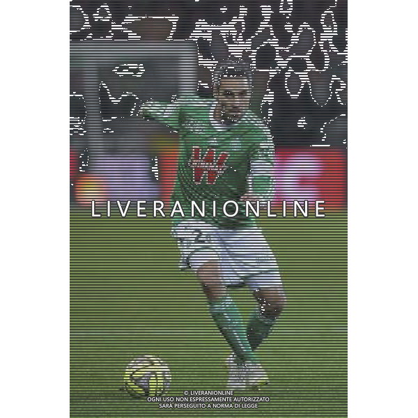 Loic PERRIN - 21.12.2014 - Saint Etienne / Evian Thonon - 19eme journee de Ligue 1 Photo : Jean Paul Thomas / Icon Sport AG ALDO LIVERANI SAS ONLY ITALY