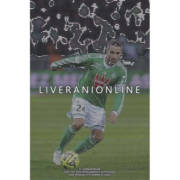 Loic PERRIN - 21.12.2014 - Saint Etienne / Evian Thonon - 19eme journee de Ligue 1 Photo : Jean Paul Thomas / Icon Sport AG ALDO LIVERANI SAS ONLY ITALY