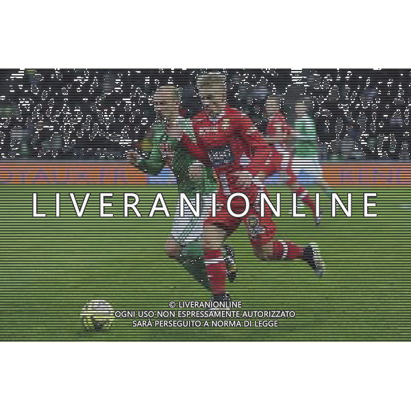 Renaud COHADE / Daniel WASS - 21.12.2014 - Saint Etienne / Evian Thonon - 19eme journee de Ligue 1 Photo : Jean Paul Thomas / Icon Sport AG ALDO LIVERANI SAS ONLY ITALY