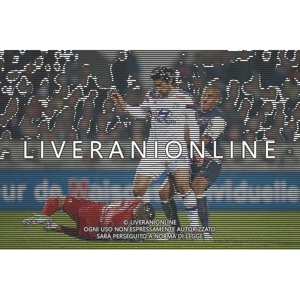 Milan Bisevac / Anthony Lopes - 21.12.2014 - Bordeaux / Lyon - 19eme journee de Ligue 1 - Photo : Manuel Blondeau / Icon Sport AG ALDO LIVERANI SAS ONLY ITALY
