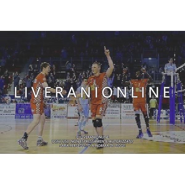 Joie Beauvais - Gert VAN WALLE / Frank DEPESTELE / Gary GENDREY (balle de match) - 19.12.2014 - Beauvais / Saint Nazaire - 12e journee de Ligue A Photo : Fred Porcu / Icon Sport AG ALDO LIVERANI SAS ONLY ITALY