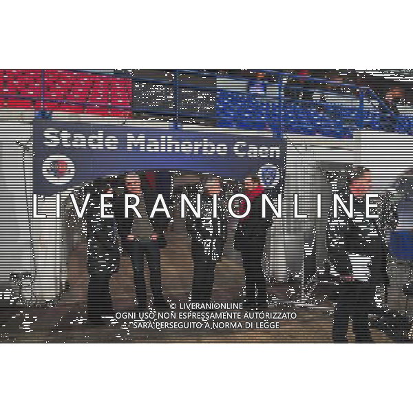 Alain Caveglia / Xavier Gravelaine - 20.12.2014 - Caen / Bastia - 19eme journee de Ligue 1 Photo : Philippe Le Brech / Icon Sport AG ALDO LIVERANI SAS ONLY ITALY