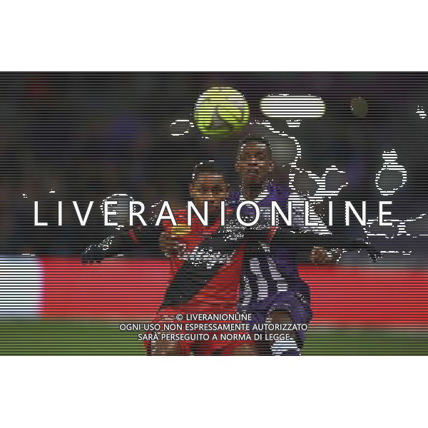 Christophe Mandanne / Jacques Francois Moubandje - 20.12.2014 - Toulouse / Guingamp - 19eme journee de Ligue 1 Photo : Manuel Blondeau / Icon Sport AG ALDO LIVERANI SAS ONLY ITALY