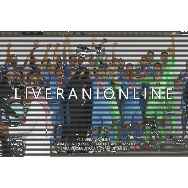 JUVENTUS, NAPOLI SUPERCOPPA A DOHA NELLA FOTO: PREMIAZIONE NAPOLI SUPERCOPPA ITALIANA FOTO MOSCA- AG.LIVERANI