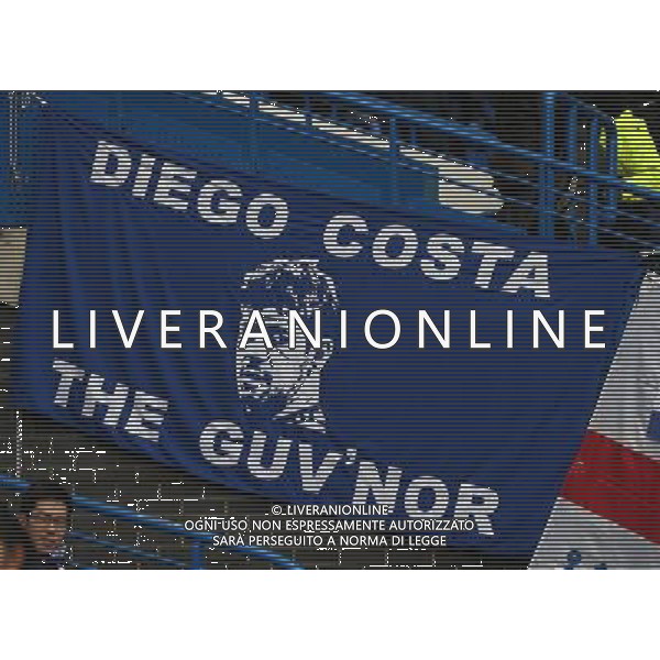 Banner of Chelsea\'s Diego Costa Photographer Kieran Galvin/CameraSport Football - Barclays Premiership - Chelsea v West Ham United - Friday 26th December 2014 - Stamford Bridge - London © CameraSport - 43 Linden Ave. Countesthorpe. Leicester. England. LE8 5PG - Tel: +44 (0) 116 277 4147 - admin@camerasport.com - www.camerasport.com AG ALDO LIVERANI SAS ONLY ITALY