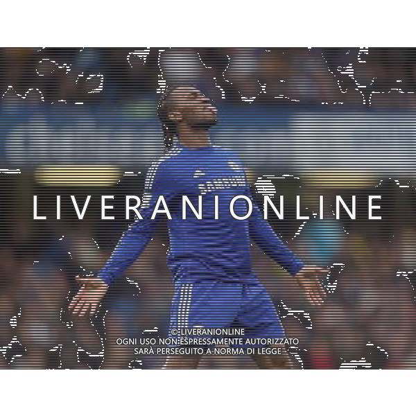 Chelsea\'s Didier Drogba near miss Photographer Kieran Galvin/CameraSport Football - Barclays Premiership - Chelsea v West Ham United - Friday 26th December 2014 - Stamford Bridge - London © CameraSport - 43 Linden Ave. Countesthorpe. Leicester. England. LE8 5PG - Tel: +44 (0) 116 277 4147 - admin@camerasport.com - www.camerasport.com AG ALDO LIVERANI SAS ONLY ITALY