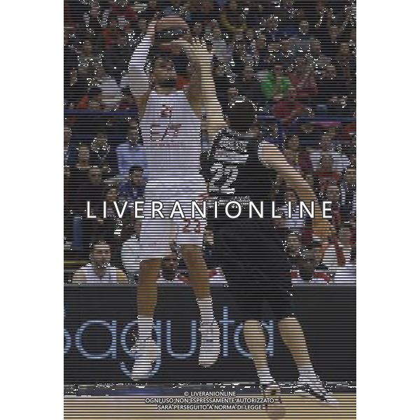 Turkish Airline Eurolega 2014/2015 Top 16 Gruppo F Milano - 02.01.2015 EA7 Emporio Armani Milano-Nizhny Novgorod Nella Foto:daniel hackett /Ph.Vitez-Ag. Aldo Liverani