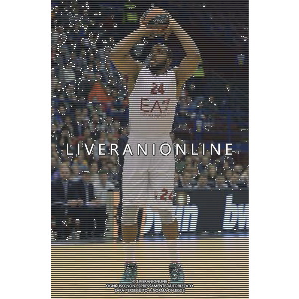 Turkish Airline Eurolega 2014/2015 Top 16 Gruppo F Milano - 02.01.2015 EA7 Emporio Armani Milano-Nizhny Novgorod Nella Foto:Samuels Samardo /Ph.Vitez-Ag. Aldo Liverani