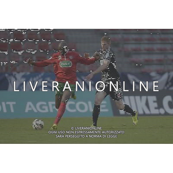 Kessima Dembele / Gaetan Charbonnier - 03.01.2015 - Lusitanos Saint Maur / Reims 32emeFinale Coupe de France Photo : Aurelien Meunier / Icon Sport AG ALDO LIVERANI SAS ONLY ITALY
