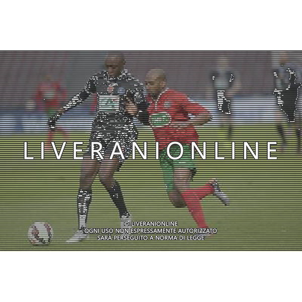 Antoine Conte / Paulino LOPES TAVARES - 03.01.2015 - Lusitanos Saint Maur / Reims 32emeFinale Coupe de France Photo : Aurelien Meunier / Icon Sport AG ALDO LIVERANI SAS ONLY ITALY