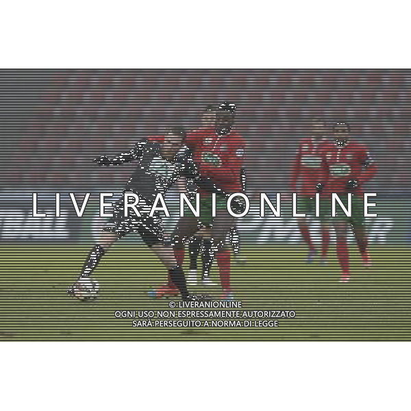 Antoine Devaux / Joel Saki - 03.01.2015 - Lusitanos Saint Maur / Reims 32emeFinale Coupe de France Photo : Aurelien Meunier / Icon Sport AG ALDO LIVERANI SAS ONLY ITALY