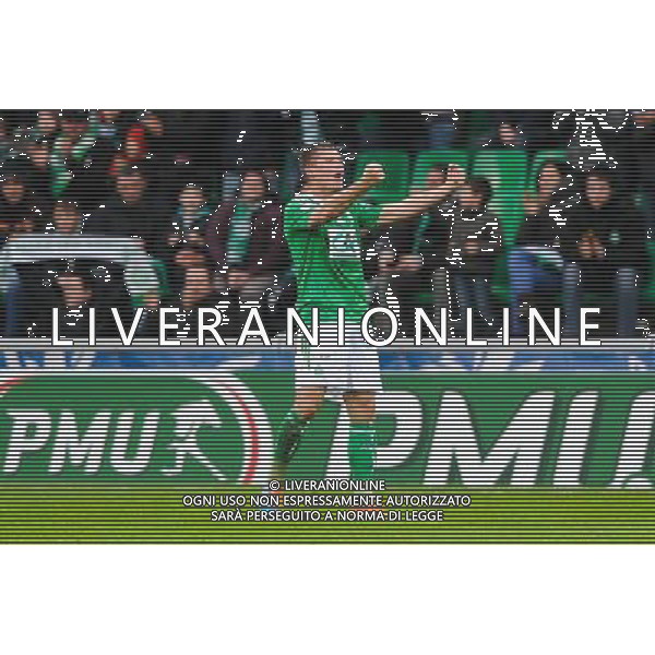 Joie Saint Etienne - Franck TABANOU - 04.01.2015 - Saint Etienne / Nancy - Coupe de France Photo : Jean Paul Thomas / Icon Sport AG ALDO LIVERANI SAS ONLY ITALY