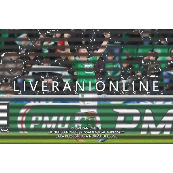Joie Saint Etienne - Franck TABANOU - 04.01.2015 - Saint Etienne / Nancy - Coupe de France Photo : Jean Paul Thomas / Icon Sport AG ALDO LIVERANI SAS ONLY ITALY