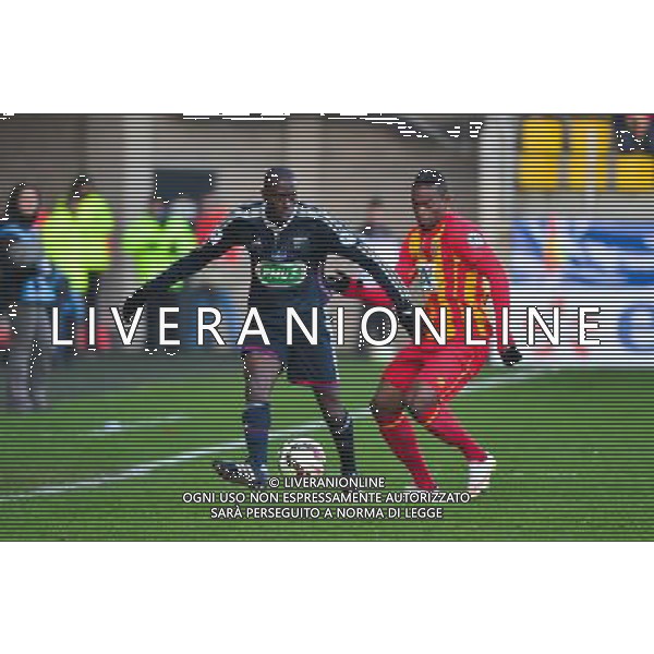 Mouhamadou DABO / Wylan CYPRIEN - 04.01.2014 - Lens / Lyon - Coupe de France Photo : Dave Winter / Icon Sport AG ALDO LIVERANI SAS ONLY ITALY