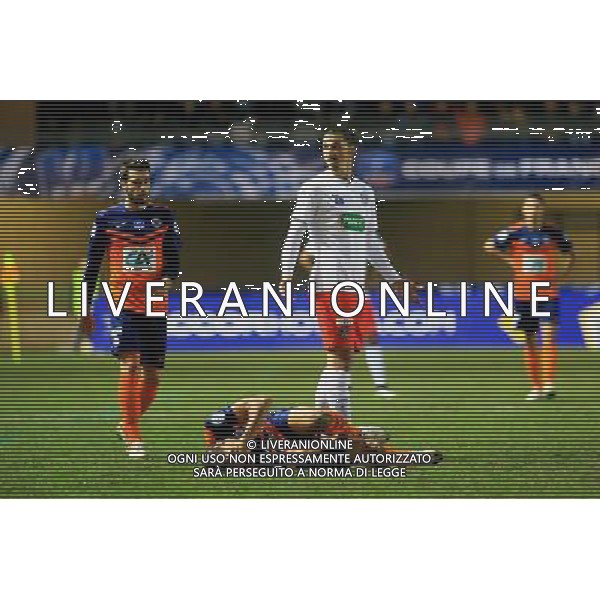 Zlatan IBRAHIMOVIC / Daniel CONGRE - 05.01.2015 - Montpellier / PSG - Coupe de France Photo : Nicolas Guyonnet / Icon Sport /Agenzia Aldo Liverani sas - ITALY ONLY - EDITORIAL USE ONLY