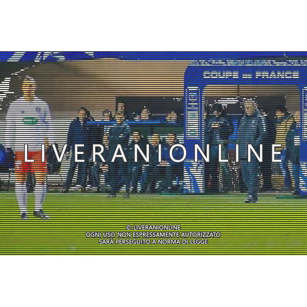 Laurent BLANC / Zlatan IBRAHIMOVIC - 05.01.2015 - Montpellier / PSG - Coupe de France Photo : Nicolas Guyonnet / Icon Sport AG ALDO LIVERANI SAS ONLY ITALY