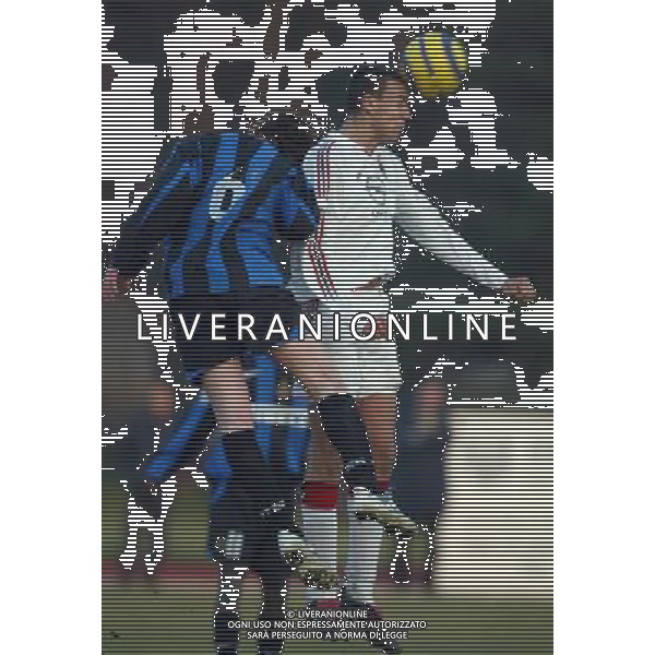 Bresso 12 gennaio 2005 Inter-Milan coppa Italia primavera semifinale Tim Cup nella foto: Marzeglia e Giani foto Romano / Ag. Aldo Liverani
