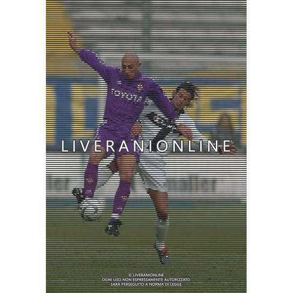 PARMA-FIORENTINA COPPA ITALIA TIM 12/01/2005 NELLA FOTO ferronetti e fantini FOTO MARCO LUZZANI-AGENZIA ALDO LIVERANI