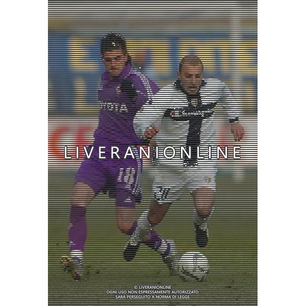 PARMA-FIORENTINA COPPA ITALIA TIM 12/01/2005 NELLA FOTO rosina e portillo FOTO MARCO LUZZANI-AGENZIA ALDO LIVERANI