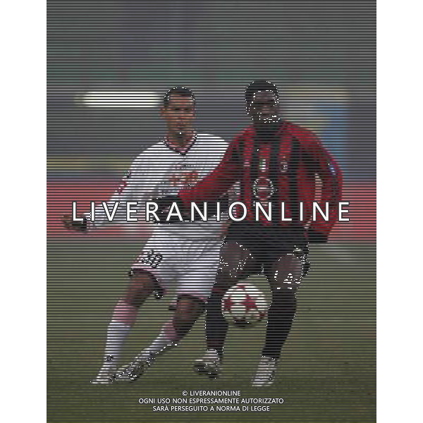 Milan - Palermo coppa Italia Tim Cup 12/01/2005 nella foto clarence seedorf e da silva adriano ph andry/agenzia aldo liverani