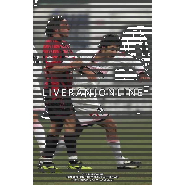 Milan - Palermo coppa Italia Tim Cup 12/01/2005 nella foto christian brocchi e santana mario alberto ph andry/agenzia aldo liverani