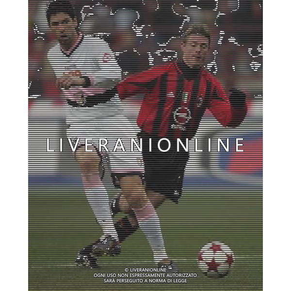 Milan - Palermo coppa Italia Tim Cup 12/01/2005 nella foto christian terlizzi e jon dahl tomasson ph andry/agenzia aldo liverani
