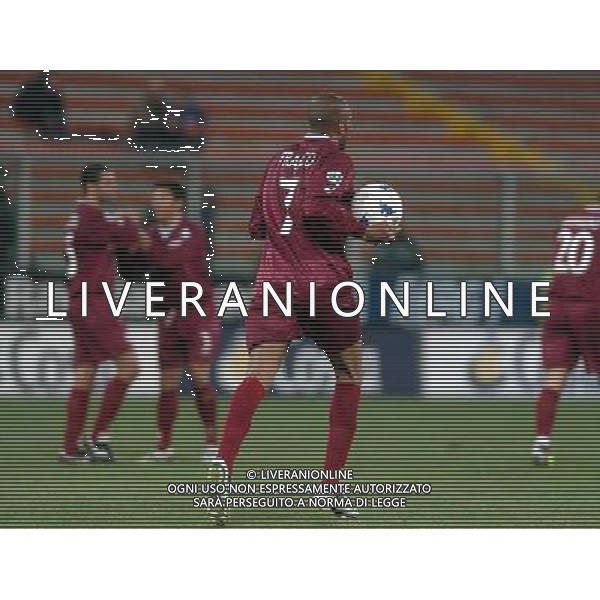 Sampdoria - torino coppa Italia Tim Cup 12/01/2005 nella foto ESULTANZA DI FRANCO DOPO IL GOL ph gianluigi arcaini/agenzia aldo liverani