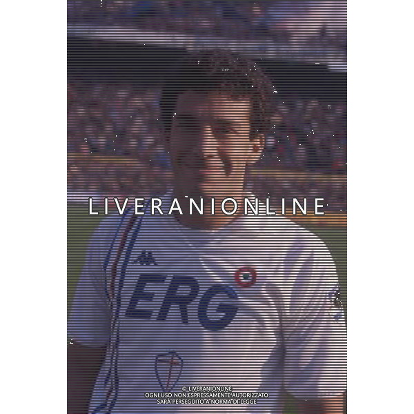 RETROSPETTIVA GIANLUCA VIALLI NELLA FOTO GIANLUCA VIALLI CON LA MAGLIA DELLA SAMPDORIA AG ALDO LIVERANI SAS