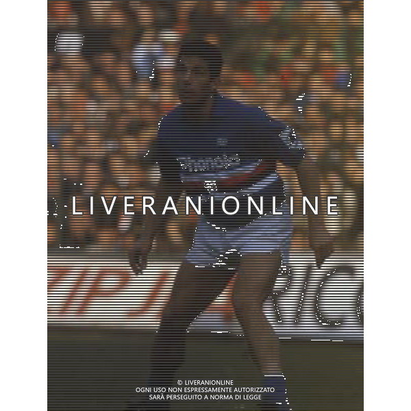RETROSPETTIVA GIANLUCA VIALLI NELLA FOTO GIANLUCA VIALLI CON LA MAGLIA DELLA SAMPDORIA AG ALDO LIVERANI SAS
