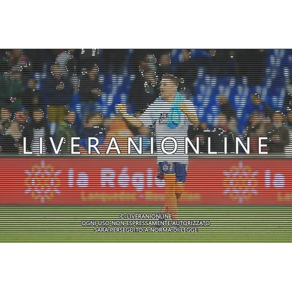 Joie Anthony MOUNIER - 09.01.2015 - Montpellier / Marseille - 20eme journee de Ligue 1 Photo : Nicolas Guyonnet / Icon Sport AG ALDO LIVERANI SAS ONLY ITALY