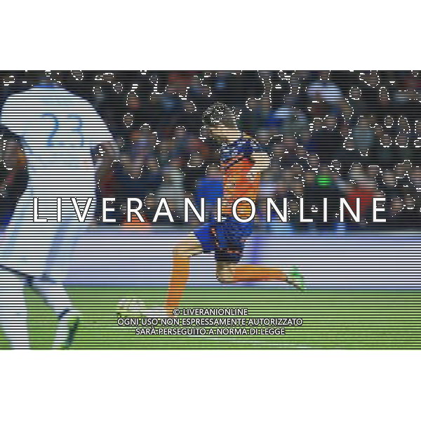 Goal Paul LASNE - 09.01.2015 - Montpellier / Marseille - 20eme journee de Ligue 1 Photo : Nicolas Guyonnet / Icon Sport AG ALDO LIVERANI SAS ONLY ITALY