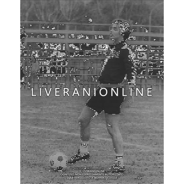 RETROSPETTIVA LIONELLO MANFREDONIA NELLA FOTO LIONELLO MANFREDONIA NEGLI ANNI 80 ALLA LAZIO ARCHIVIO ALDO LIVERANI SAS