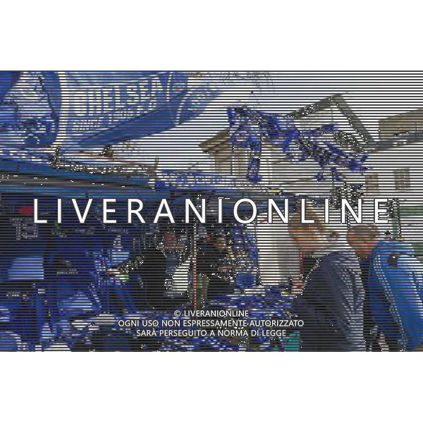 Fans looking at a merchandise stall outside Stamford Bridge, home of Chelsea Photographer Craig Mercer/CameraSport Football - Barclays Premiership - Chelsea v Newcastle United - Saturday 10th January 2015 - Stamford Bridge - London å© CameraSport - 43 Linden Ave. Countesthorpe. Leicester. England. LE8 5PG - Tel: +44 (0) 116 277 4147 - admin@camerasport.com - www.camerasport.com /AGENZIA ALDO LIVERANI SAS - ITALY ONLY - EDITORIAL USE ONLY