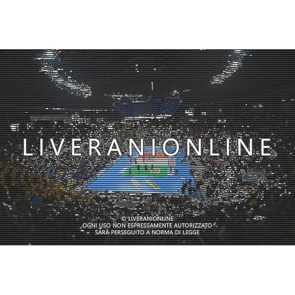 MODENA VOLLEY - LUBE MARCHE SEMIFINALE COPPA ITALIA PALLAVOLO MASCHILE A BOLOGNA 10 GENNAIO 2015 NELLA FOTO VEDUTA PANORAMICA DEL PALA DOZZA ©SCHICCHI/AGENZIA ALDO LIVERANI SAS