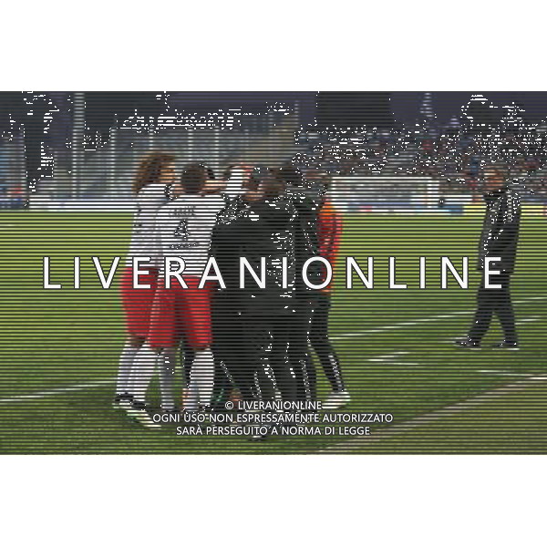 Joie PSG / Laurent BLANC - 10.01.2015 - Bastia / Paris Saint Germain - 20e journee Ligue 1 Photo : Michel Maestracci / Icon Sport /Agenzia Aldo Liverani sas - ITALY ONLY - EDITORIAL USE ONLY