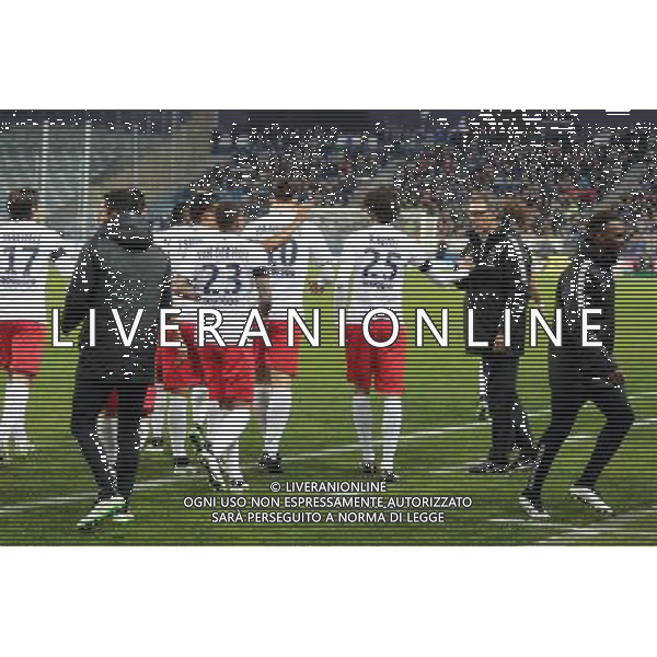 Joie PSG / Laurent BLANC - 10.01.2015 - Bastia / Paris Saint Germain - 20e journee Ligue 1 Photo : Michel Maestracci / Icon Sport /Agenzia Aldo Liverani sas - ITALY ONLY - EDITORIAL USE ONLY