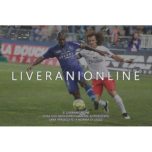 ROMARIC / David LUIZ - 10.01.2015 - Bastia / Paris Saint Germain - 20e journee Ligue 1 Photo : Michel Maestracci / Icon Sport /Agenzia Aldo Liverani sas - ITALY ONLY - EDITORIAL USE ONLY