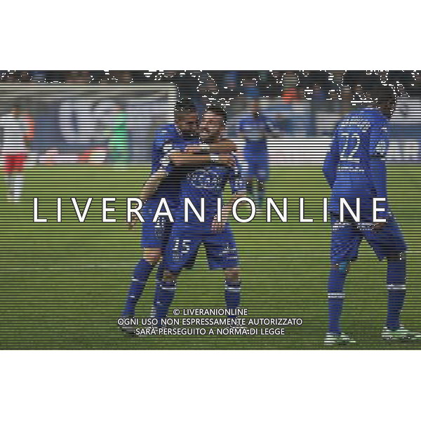 Joie Julian PALMIERI - 10.01.2015 - Bastia / Paris Saint Germain - 20e journee Ligue 1 Photo : Michel Maestracci / Icon Sport /Agenzia Aldo Liverani sas - ITALY ONLY - EDITORIAL USE ONLY