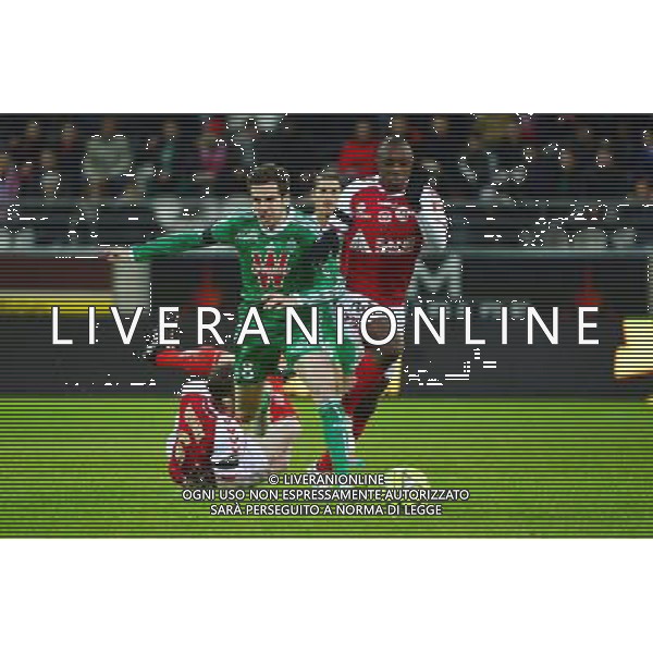Benjamin CORGNET / Antoine CONTE - 10.01.2015 - Reims / Saint Etienne - 20eme journee de Ligue 1 Photo : Dave Winter / Icon Sport AG ALDO LIVERANI SAS ONLY ITALY
