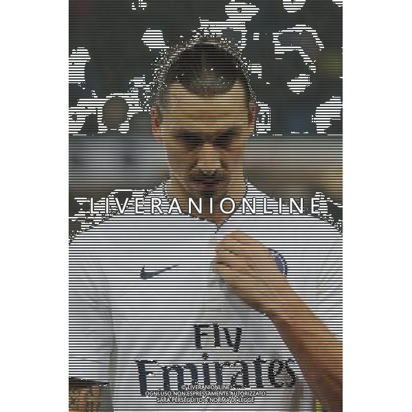 Deception Zlatan IBRAHIMOVIC - 10.01.2015 - Bastia / Paris Saint Germain - 20e journee Ligue 1 Photo : Michel Maestracci / Icon Sport AG ALDO LIVERANI SAS ONLY ITALY