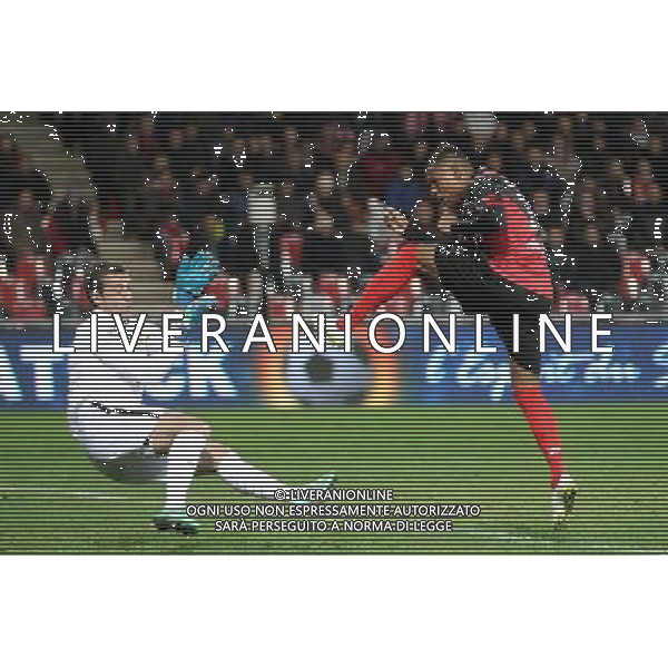 But Christophe MANDANNE - 10.01.2015 - Guingamp / Lens - 20eme journee de Ligue 1 Photo : Vincent Michel / Icon Sport AG ALDO LIVERANI SAS ONLY ITALY