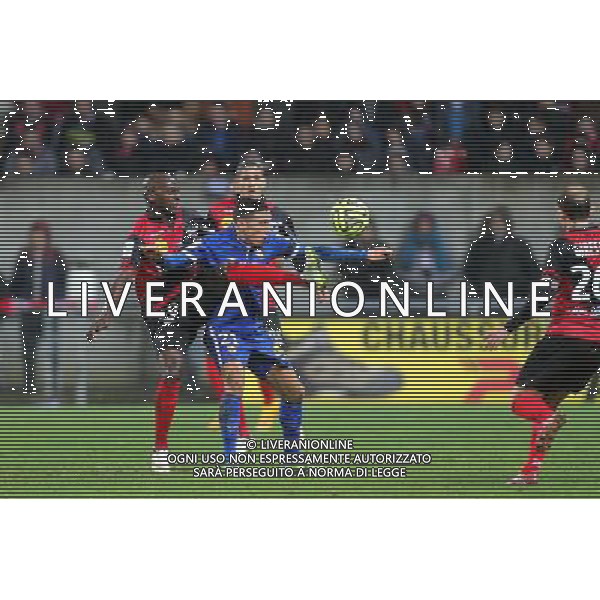 Younousse SANKHARE / Alharbi EL JADEYAOUI - 10.01.2015 - Guingamp / Lens - 20eme journee de Ligue 1 Photo : Vincent Michel / Icon Sport AG ALDO LIVERANI SAS ONLY ITALY