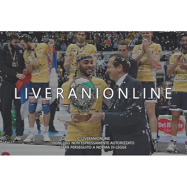 Coppa Italia di Volley Finale Bologna - 11.01.2015 Modena-Trento Nella Foto: Modena vince e festeggia la Coppa Italia di Volley /Ph.Schicchi-Ag. Aldo Liverani