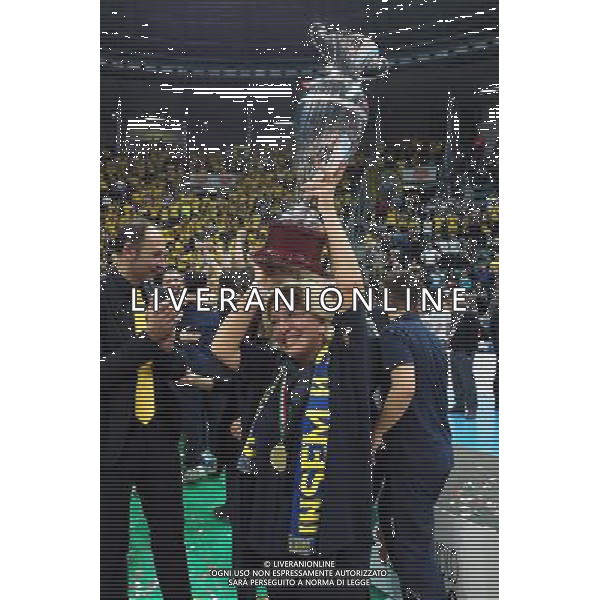 Coppa Italia di Volley Finale Bologna - 11.01.2015 Modena-Trento Nella Foto: Modena vince e festeggia la Coppa Italia di Volley /Ph.Schicchi-Ag. Aldo Liverani