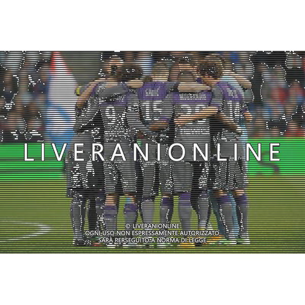 Hommage Charlie Hebdo - 11.01.2015 - Lyon / Toulouse - 20eme journee de Ligue 1 Photo : Jean Paul Thomas / Icon Sport AG ALDO LIVERANI SAS ONLY ITALY