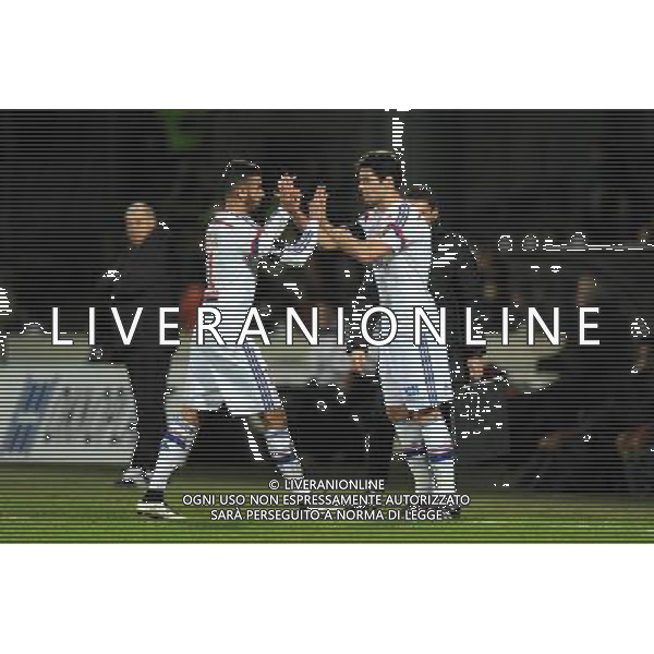 Rachid GHEZZAL / Yoann GOURCUFF - 11.01.2015 - Lyon / Toulouse - 20eme journee de Ligue 1 Photo : Jean Paul Thomas / Icon Sport AG ALDO LIVERANI SAS ONLY ITALY
